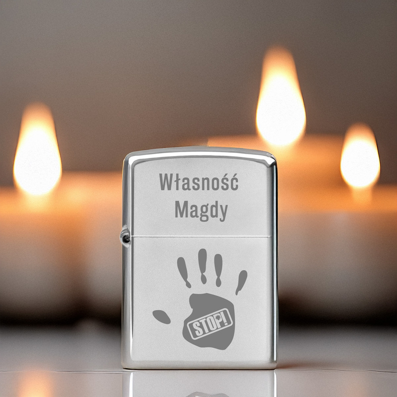 Zapalniczka ZIPPO 205 Satin chrome z Grawerem