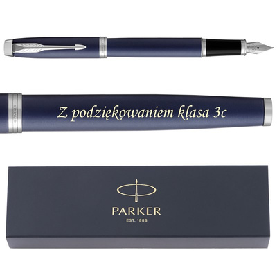 Pióro wieczne Parker IM Blue CT na Dzień Matki z grawerem