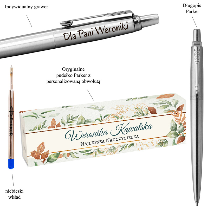 Długopis dla nauczyciela Parker Jotter CT z grawerem i owijką