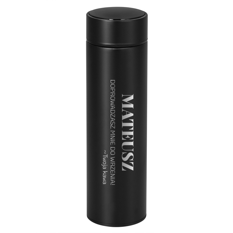 Duży kubek termiczny / Wyświetlacz LED / Własny grawer / Prezent na święta  / 500ml