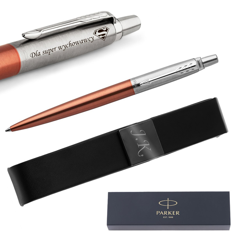 Długopis Parker Jotter CT Chelsea Orange z grawerem i etui